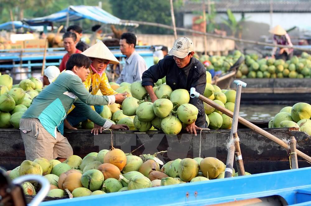 Cantho floating market