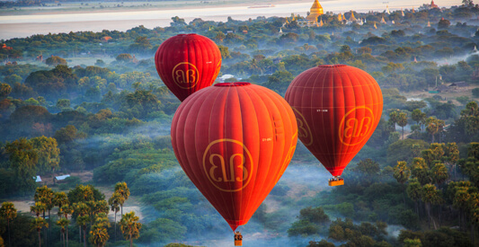 Bagan balloon tour