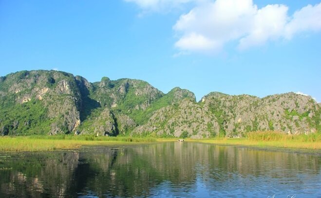 beauty of Van Long lagoon